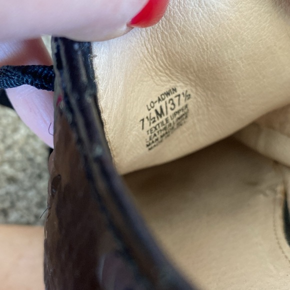 Louise et Cie black sequins flat shoes 7.5 - Picture 9 of 11